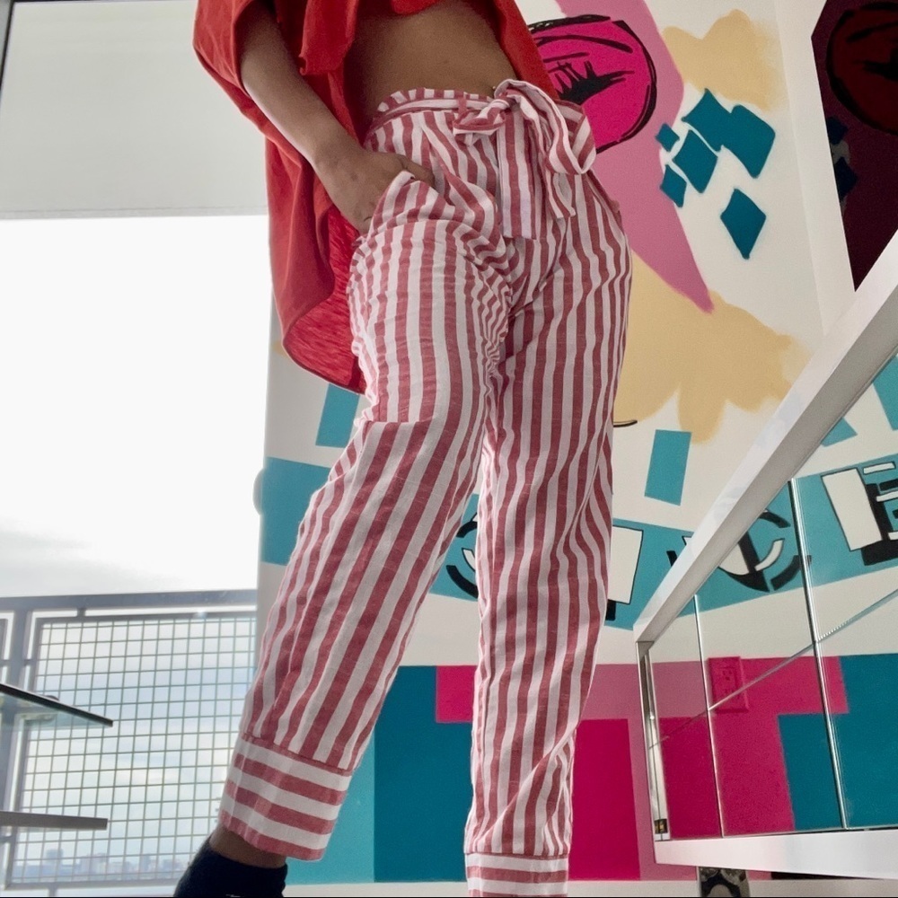 Do+Be Stripe Trouser Pants Size S